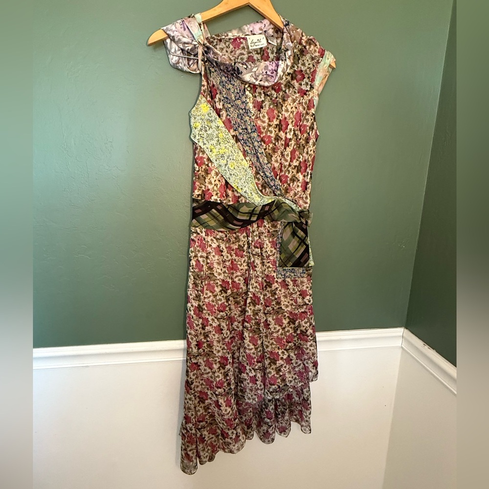 Beguile by Byron Lars Mixed Print Floral Dress Size 4